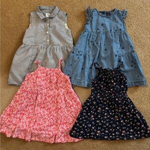 4 GAP Toddler Dresses Size 2T
